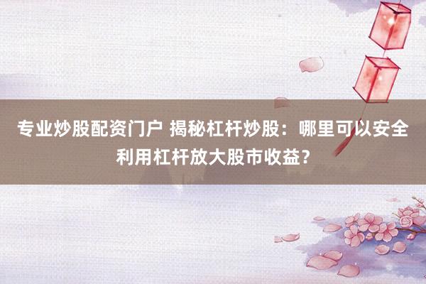 专业炒股配资门户 揭秘杠杆炒股：哪里可以安全利用杠杆放大股市收益？