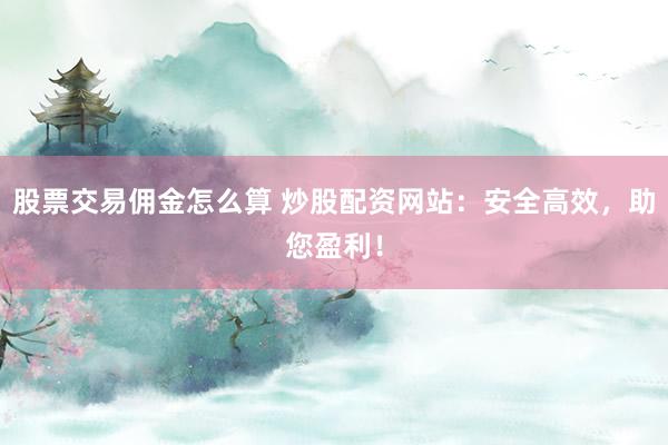 股票交易佣金怎么算 炒股配资网站：安全高效，助您盈利！